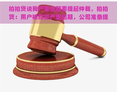 说我严重逾期要提起仲裁，：用户被指控严重逾期，公司准备提起仲裁