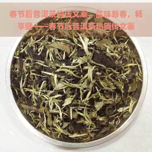 春节后普洱茶的传文案，品味新春，畅享健——春节后普洱茶热销传文案