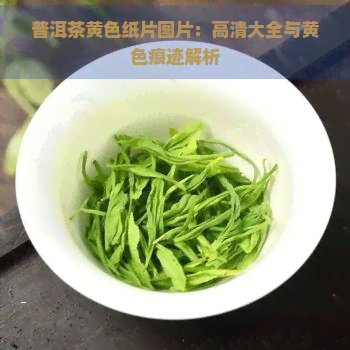 普洱茶黄色纸片图片：高清大全与黄色痕迹解析