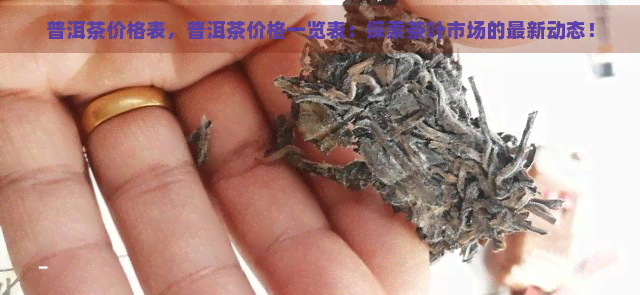 普洱茶价格表，普洱茶价格一览表：探索茶叶市场的最新动态！