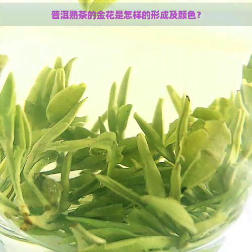 普洱熟茶的金花是怎样的形成及颜色？