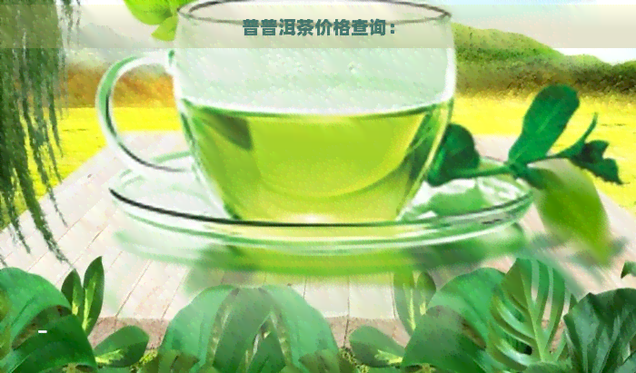 普普洱茶价格查询：