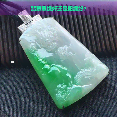 翡翠翠绿好还是阳绿好？