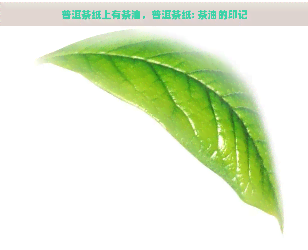 普洱茶纸上有茶油，普洱茶纸: 茶油的印记