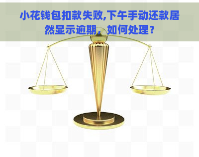 小花钱包扣款失败,下午手动还款居然显示逾期，如何处理？