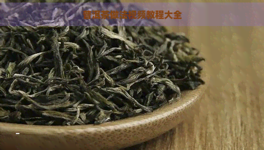 普洱茶做法视频教程大全