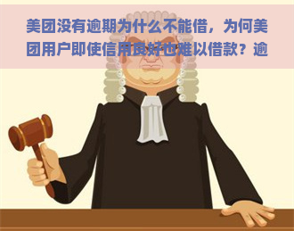 美团没有逾期为什么不能借，为何美团用户即使信用良好也难以借款？逾期不是唯一因素