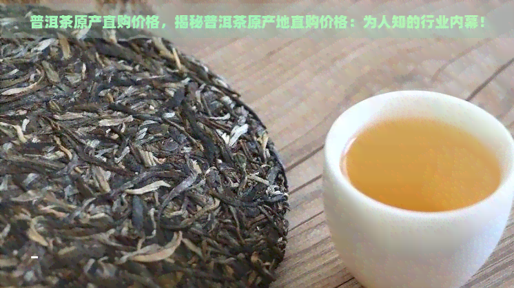 普洱茶原产直购价格，揭秘普洱茶原产地直购价格：为人知的行业内幕！