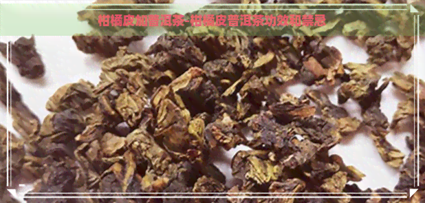 柑橘皮加普洱茶-柑橘皮普洱茶功效和禁忌