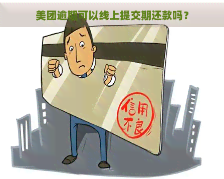 美团逾期可以线上提交期还款吗？