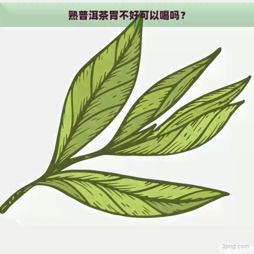 熟普洱茶胃不好可以喝吗？