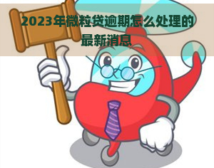 2023年微粒贷逾期怎么处理的最新消息