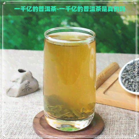 一千亿的普洱茶-一千亿的普洱茶是真的吗