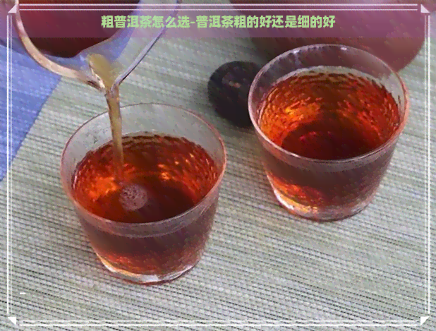 粗普洱茶怎么选-普洱茶粗的好还是细的好