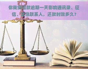 你我贷借款逾期一天影响通讯录、、紧急联系人，还款时效多久？