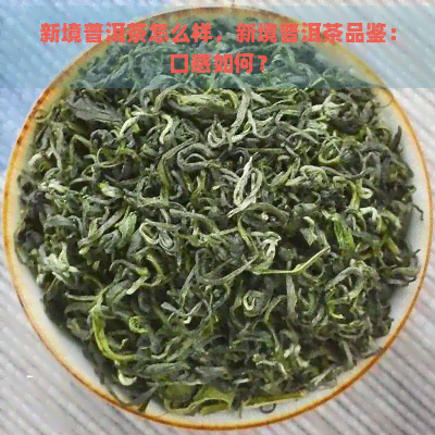 新境普洱茶怎么样，新境普洱茶品鉴：口感如何？