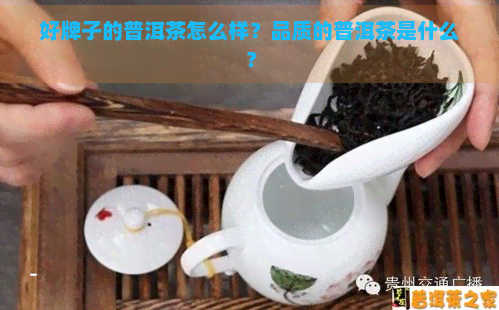 好牌子的普洱茶怎么样？品质的普洱茶是什么？