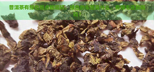 普洱茶有绿色斑点能喝吗，绿色的东西是什么，有绿毛还能喝吗？