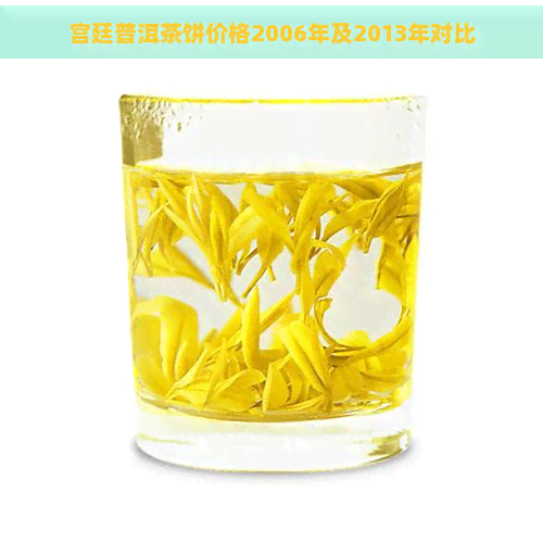 宫廷普洱茶饼价格2006年及2013年对比