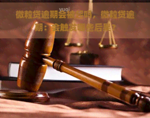 微粒贷逾期会被起吗，微粒贷逾期：会触发哪些后果？