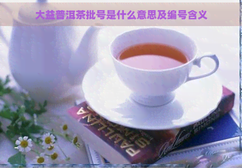 大益普洱茶批号是什么意思及编号含义