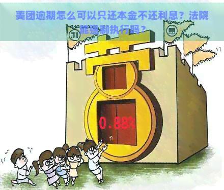 美团逾期怎么可以只还本金不还利息？法院能强制执行吗？