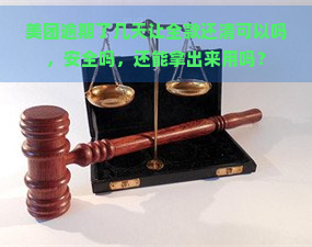 美团逾期了几天让全款还清可以吗，安全吗，还能拿出来用吗？