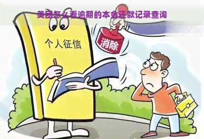 美团怎么看逾期的本金还款记录查询