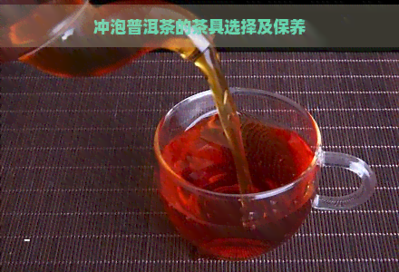 冲泡普洱茶的茶具选择及保养