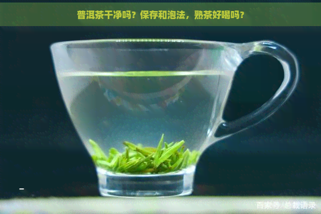 普洱茶干净吗？保存和泡法，熟茶好喝吗？