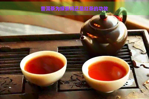 普洱茶为绿茶吗还是红茶的功效