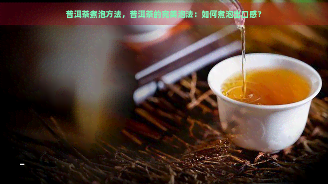 普洱茶煮泡方法，普洱茶的完美泡法：如何煮泡出口感？