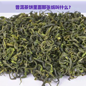 普洱茶饼里面那张纸叫什么？