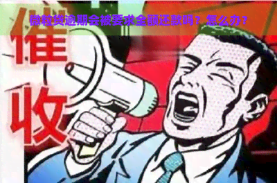 微粒贷逾期会被要求全额还款吗？怎么办？