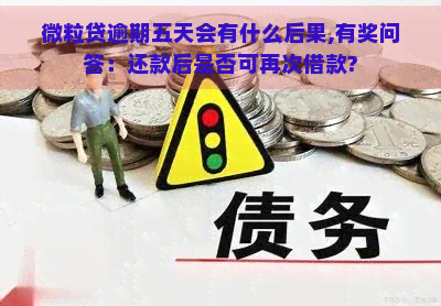 微粒贷逾期五天会有什么后果,有奖问答：还款后是否可再次借款?