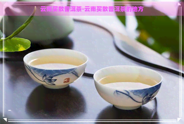 云南买散普洱茶-云南买散普洱茶的地方