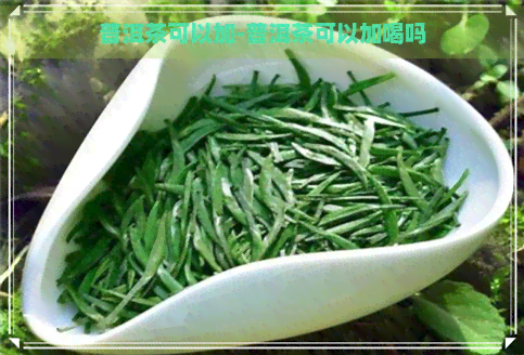 普洱茶可以加-普洱茶可以加喝吗