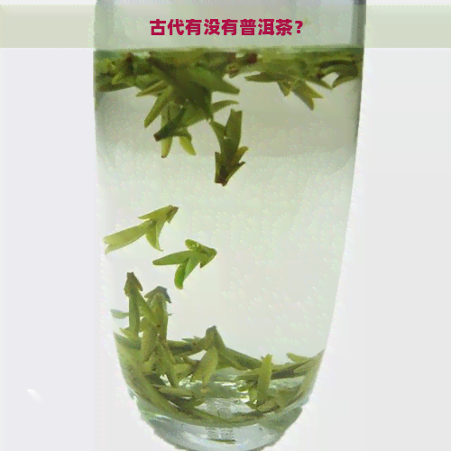 古代有没有普洱茶？