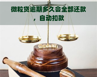 微粒贷逾期多久会全部还款，自动扣款