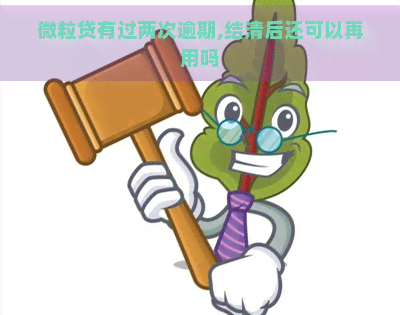 微粒贷有过两次逾期,结清后还可以再用吗