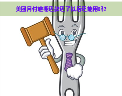 美团月付逾期还款还了以后还能用吗？