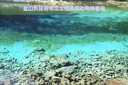 盐山到昆明物流公司及周边专线查询