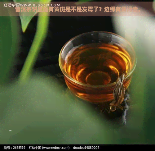 普洱茶饼里面有黄斑是不是发霉了？边缘有黄污渍。