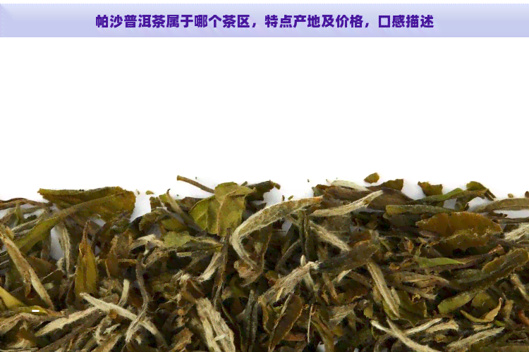 帕沙普洱茶属于哪个茶区，特点产地及价格，口感描述