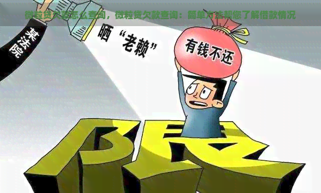 微粒贷欠款怎么查询，微粒贷欠款查询：简单方法帮您了解借款情况