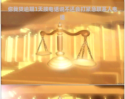 你我贷逾期1天接电话说不还会打紧急联系人电话