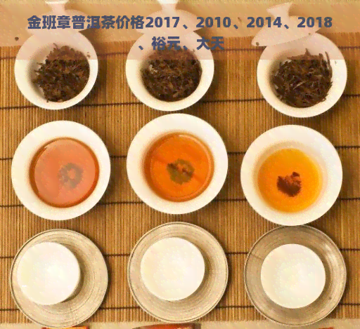 金班章普洱茶价格2017、2010、2014、2018、裕元、大天