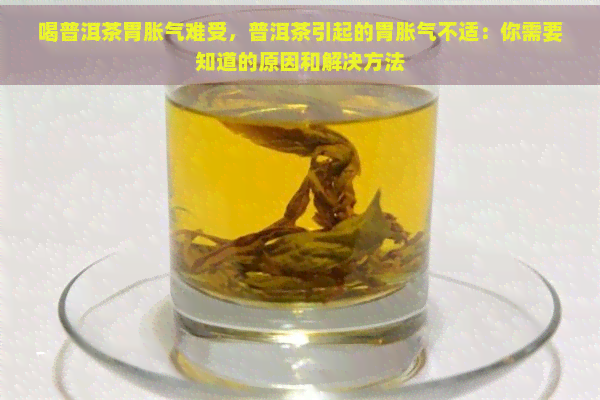 喝普洱茶胃胀气难受，普洱茶引起的胃胀气不适：你需要知道的原因和解决方法