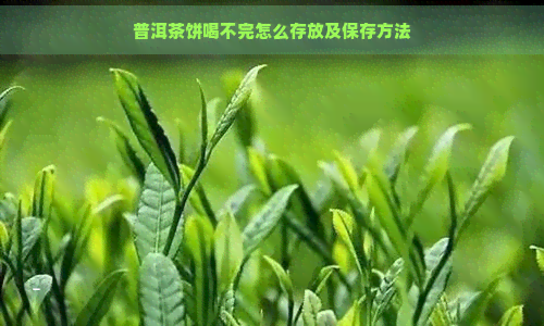 普洱茶饼喝不完怎么存放及保存方法