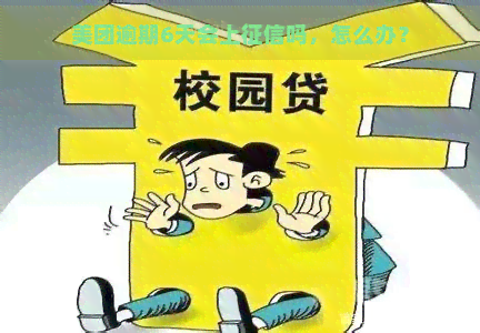 美团逾期6天会上吗，怎么办？